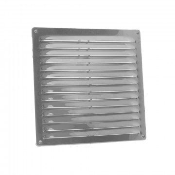 Schoepenrooster met bevestigingsklem 230 x 230 mm RVS-304