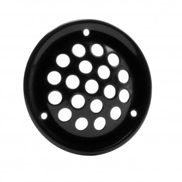 Perforatierooster Ø52 mm zwart RVS-304 glanzend gepolijst
