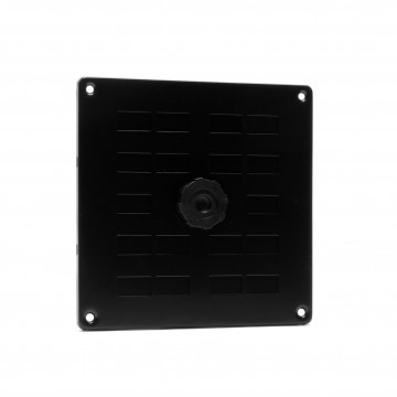 Schuifrooster met gaas 160 x 160 mm zwart aluminium