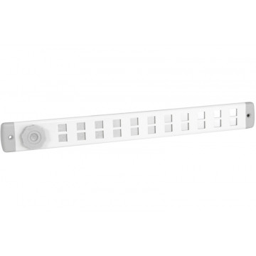 ALU schuifrooster Bold Line 370x40 mm wit