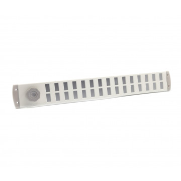 ALU schuifrooster Bold Line 500x65 mm wit