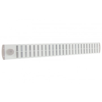 ALU schuifrooster Bold Line 750x90 mm wit