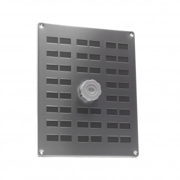 Schuifrooster met draaiknop 250 x 200 mm RVS-304