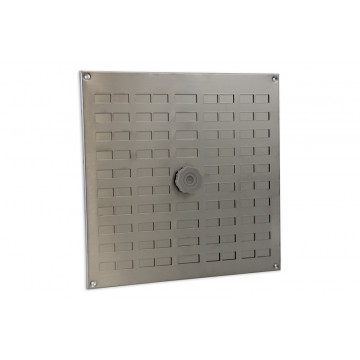 Schuifrooster met draaiknop 300 x 300 mm RVS-304