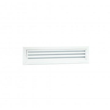 Deurrooster 470 x 121 mm wit aluminium