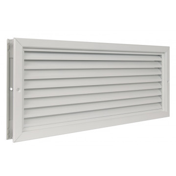 Deurrooster 545 x 245 mm wit aluminium