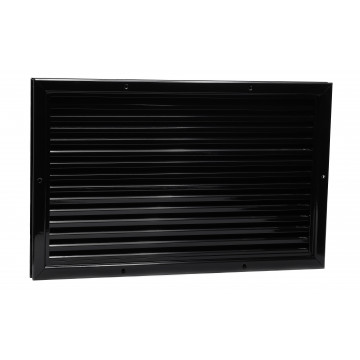 Deurrooster 545 x 345 mm zwart aluminium