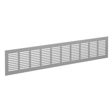 Plintrooster 500 x 100 mm F1 aluminium aluminium