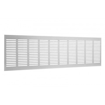 Plintrooster 600 x 130 mm F1 aluminium aluminium