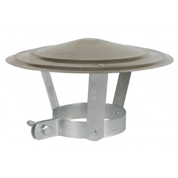 Regenkap Ø125-131 mm gegalvaniseerd staal