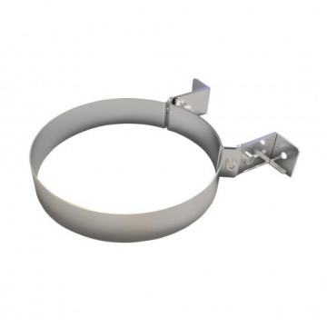 Muurbeugel Ø80 mm 50-80 mm voor rookkanaal dubbelwandig RVS-304