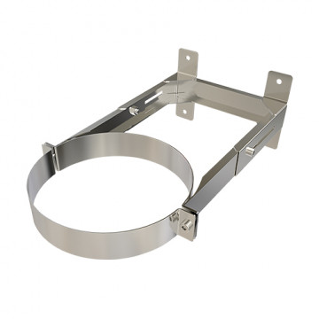 Muurbeugel Ø80 mm 85-180 mm voor rookkanaal dubbelwandig RVS-304