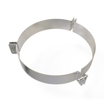 Tuidraadbeugel Ø80 mm voor rookkanaal dubbelwandig RVS-304