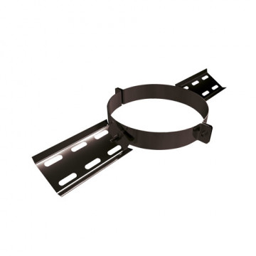 Daksteun Ø175 mm voor rookkanaal dubbelwandig RVS-304 zwart gecoat