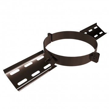 Daksteun Ø250 mm voor rookkanaal dubbelwandig RVS-304 zwart gecoat