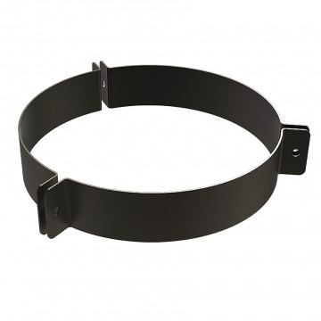 Tuindraadbeugel Ø250 mm voor rookkanaal dubbelwandig RVS-304 zwart gecoat