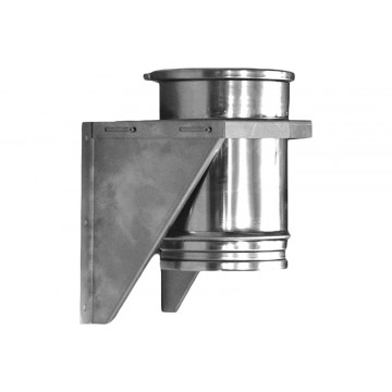Muurondersteuning Ã˜150 mm voor rookkanaal enkelwandig RVS-316