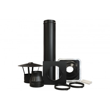 Dakdoorvoerset DW Ã˜150 mm 0-15° zwart