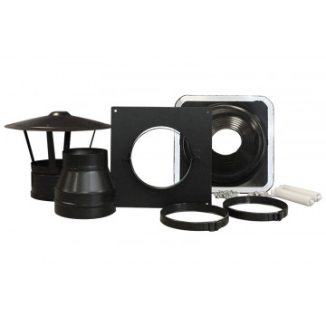 Accessoireset dakdoorvoer DW Ø150 mm zwart