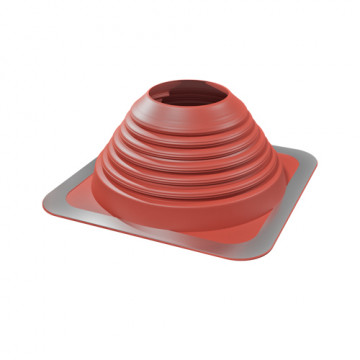 Doorvoermanchet 0-45° Ø127-230 mm rood (304 x 304 mm) silicone