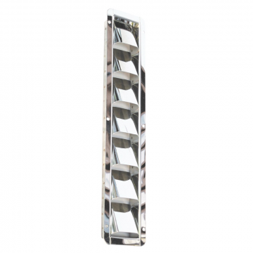 Lüftungsblech 378 x 76 mm 7 Schlitze Edelstahl-316 (A4)