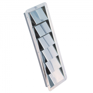 Lüftungsblech 528 x 113 mm 10 Schlitze Edelstahl-316 (A4)