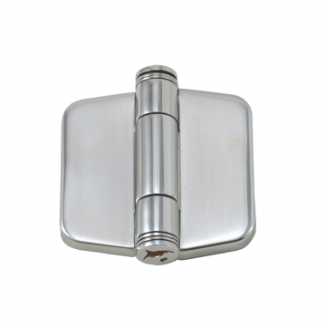 Scharnier mit Schnappabdeckung 42 x 45 mm Edelstahl-316 (A4)