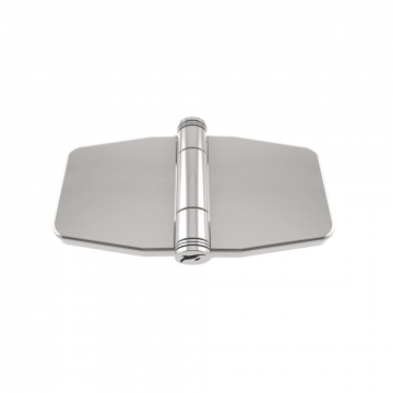 Scharnier mit Schnappabdeckung 78 x 45 mm Edelstahl-316 (A4)