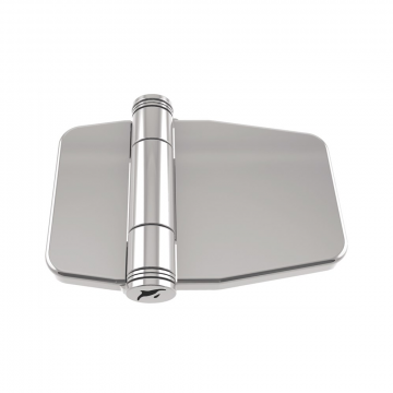 Scharnier mit Schnappabdeckung 60 x 45 mm Edelstahl-316 (A4)