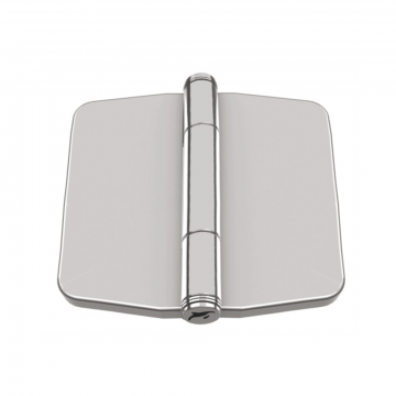 Scharnier mit Schnappabdeckung 78 x 83 mm Edelstahl-316 (A4)