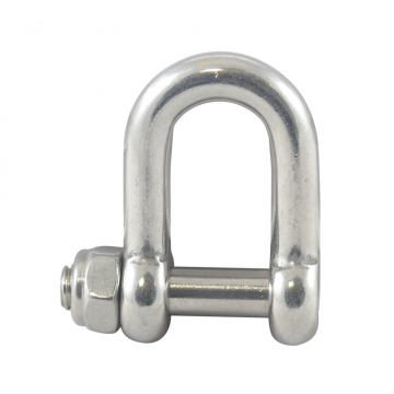 Schäkel mit Innensechskant und Sicherungsmutter 6 mm Edelstahl-316 (A4)