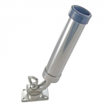 Angelrutenhalter mit Grundplatte verstellbar 230 mm Edelstahl-316 (A4)