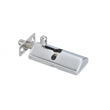 Schieberiegel mit Abdeckung federgelagert 67 mm für Einbau Edelstahl-316 (A4)