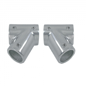 T-Stück 60° für Rohr 22 mm Links Edelstahl-316 (A4)