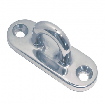 Decksplatte oval 88 x 32 mm Bügel 7,5 mm Edelstahl-316 (A4)