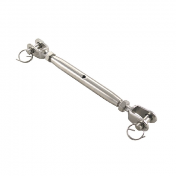 Wantenspanner Gabel-Gabel M6 Bolzen 6 mm Edelstahl-316 (A4)
