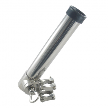 Angelrutenhalter für Reling verstellbar 285 mm für Rohr 30 mm Edelstahl-316 (A4)