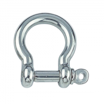 Rundschäkel geschweift 6 mm Edelstahl-316 (A4)