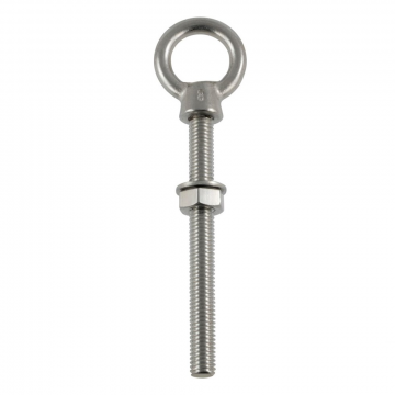 Augbolzen mit metr. Gewinde M6 x 60 mm Vollgewinde Edelstahl-316 (A4)