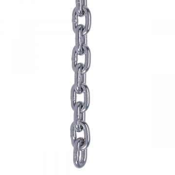 Rundstahlkette kurzgliedrig ähnl. DIN 766 8 mm pro Meter Edelstahl-316 (A4)