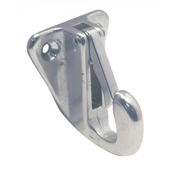Fenderhaken mit Schnappsicherung 36 x 34 mm Edelstahl-316 (A4)