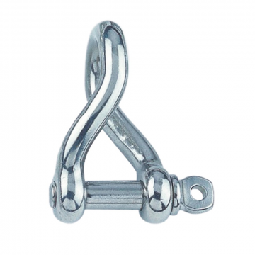 Rundschäkel 90° gedreht 5 mm Edelstahl-316 (A4)