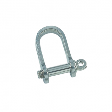 Flachschäkel 4 mm Edelstahl-316 (A4)