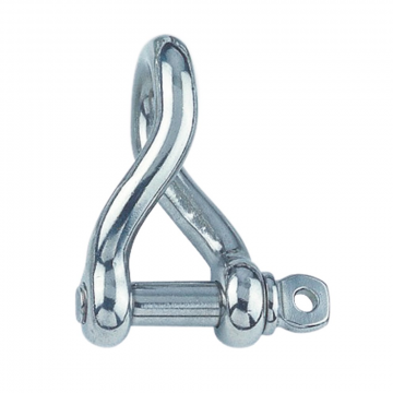 Rundschäkel 90° gedreht 8 mm Edelstahl-316 (A4)