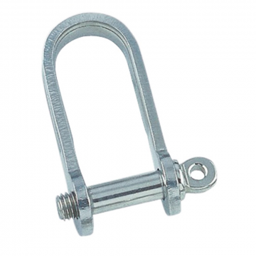 Flachschäkel lang 6 mm Edelstahl-316 (A4)