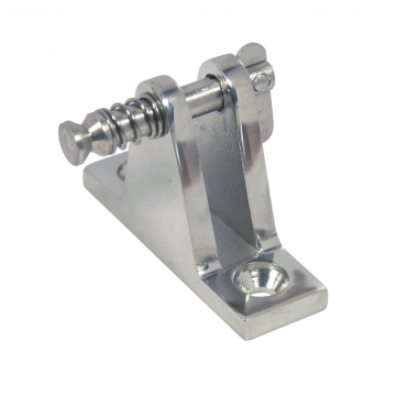 Verdeckbeschlag mit Klappnasenbolzen 60 x 18 mm Edelstahl-316 (A4)