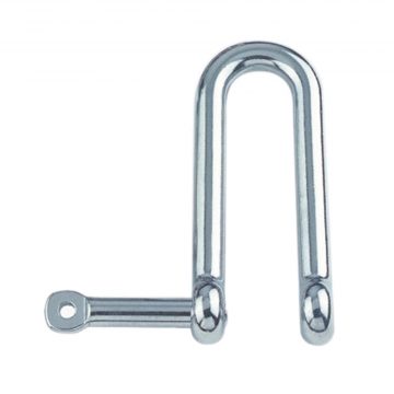 Rundschäkel lang mit unverl. Bolzen 6 mm Edelstahl-316 (A4)