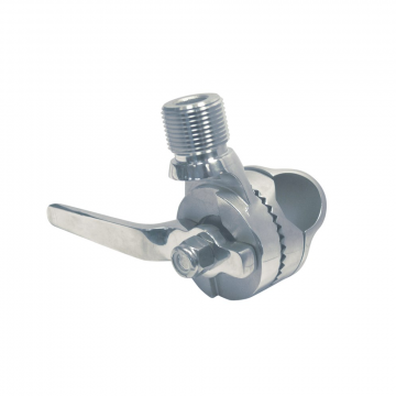 Antennenkipphalter für Reling 1"-14 UNS für Rohr 22-25 mm Edelstahl-316 (A4)