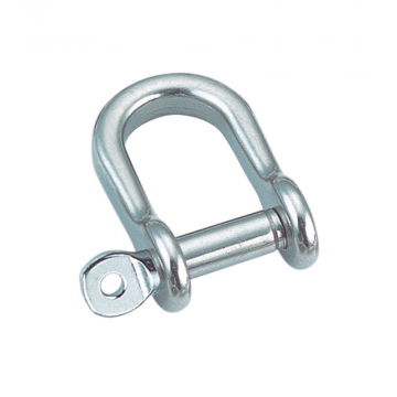 Flachschäkel gerundet 5 mm Edelstahl-316 (A4)