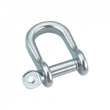 Flachschäkel gerundet 8 mm Edelstahl-316 (A4)
